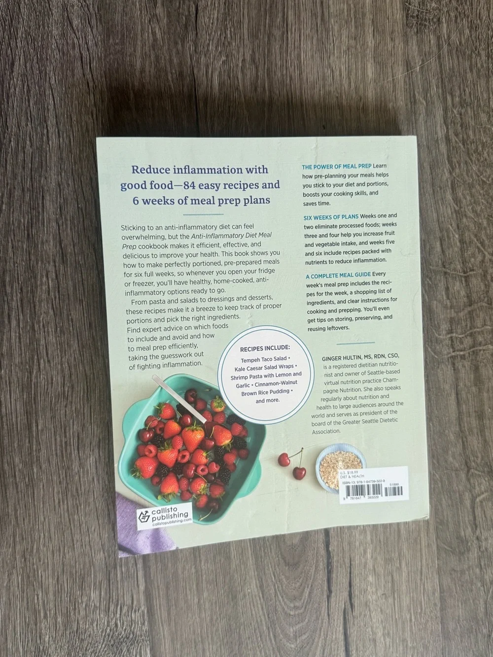 Anti-Inflammatory Meal Prep Cookbook